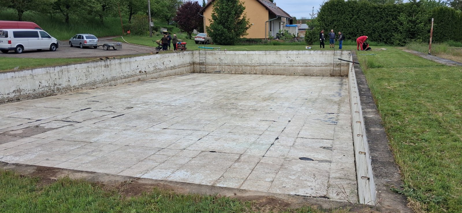Čištění požární nádrže